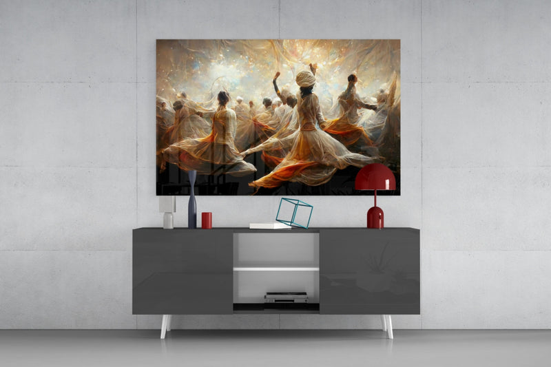 Mysticism Glass Wall Art  || Designer Collection