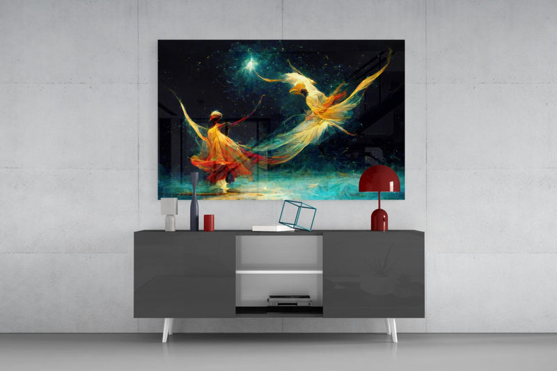 Mysticism Glass Wall Art  || Designer Collection