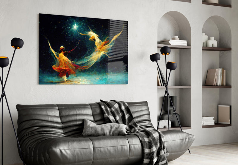 Mysticism Glass Wall Art  || Designer Collection