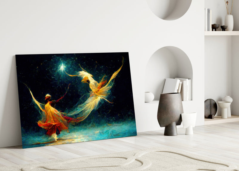 Mysticism Glass Wall Art  || Designer Collection