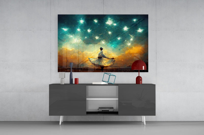 Mysticism Glass Wall Art  || Designer Collection