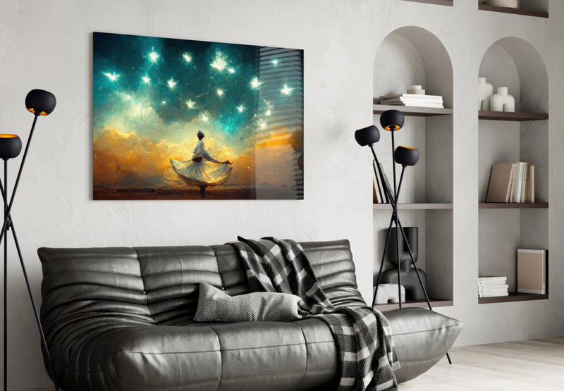 Mysticism Glass Wall Art  || Designer Collection