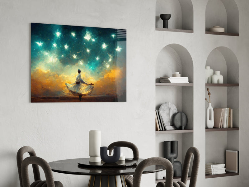 Mysticism Glass Wall Art  || Designer Collection