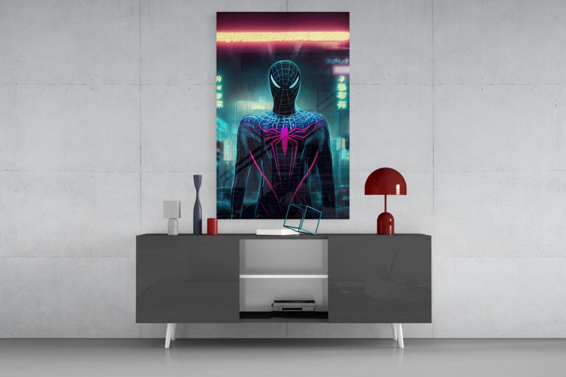 Spider Glass Wall Art  || Designer Collection