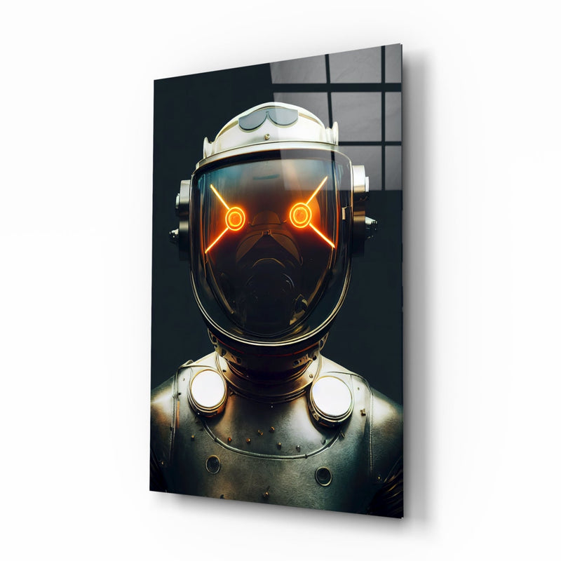 Robotic View Glass Wall Art  || Designer Collection
