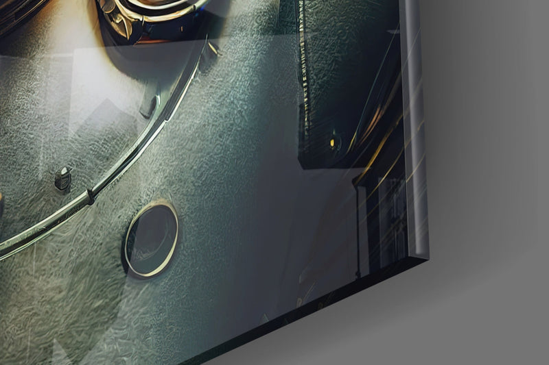 Robotic View Glass Wall Art  || Designer Collection