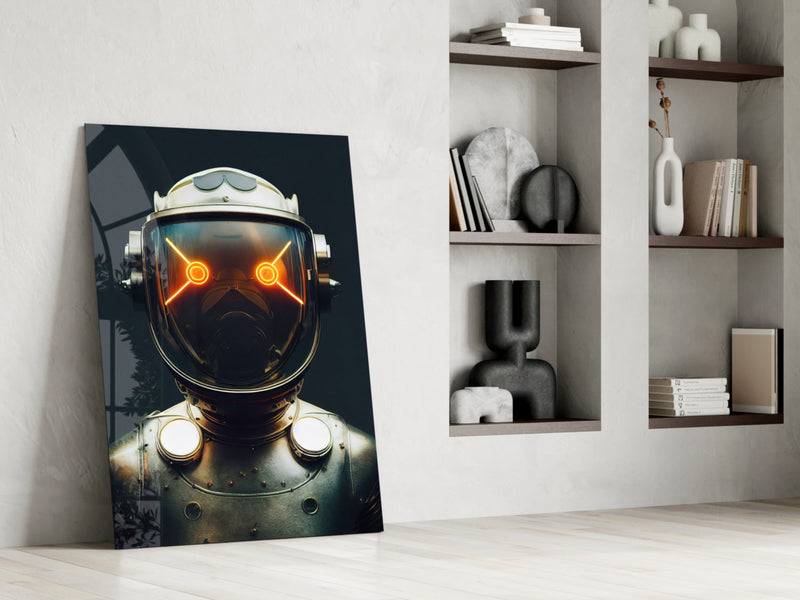Robotic View Glass Wall Art  || Designer Collection