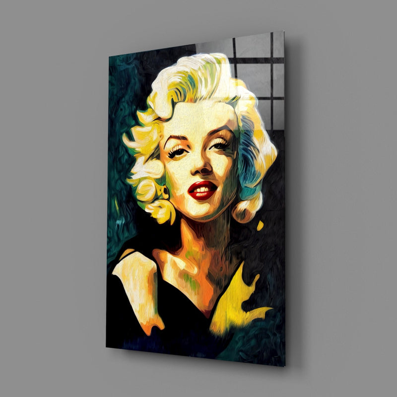 Marilyn Monroe Glass Wall Art  || Designer Collection