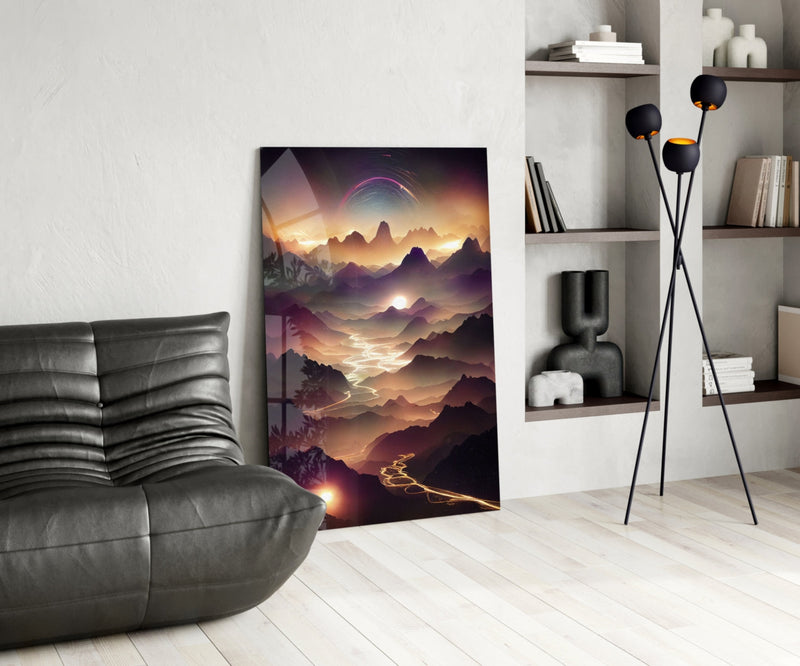 Lavas Glass Wall Art  || Designer Collection