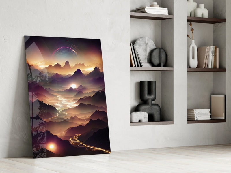 Lavas Glass Wall Art  || Designer Collection