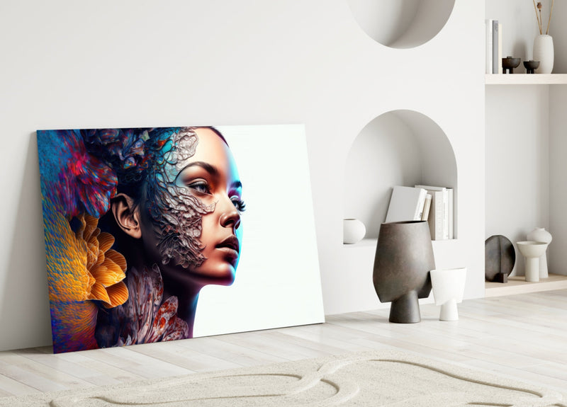 Transmutation to Beauty Glass Wall Art || Designer Collection