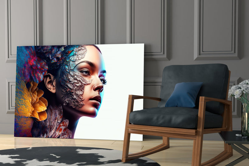 Transmutation to Beauty Glass Wall Art || Designer Collection