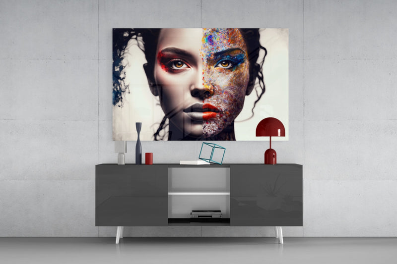 From Cartoon to Reality Glass Wall Art  || Designer Collection