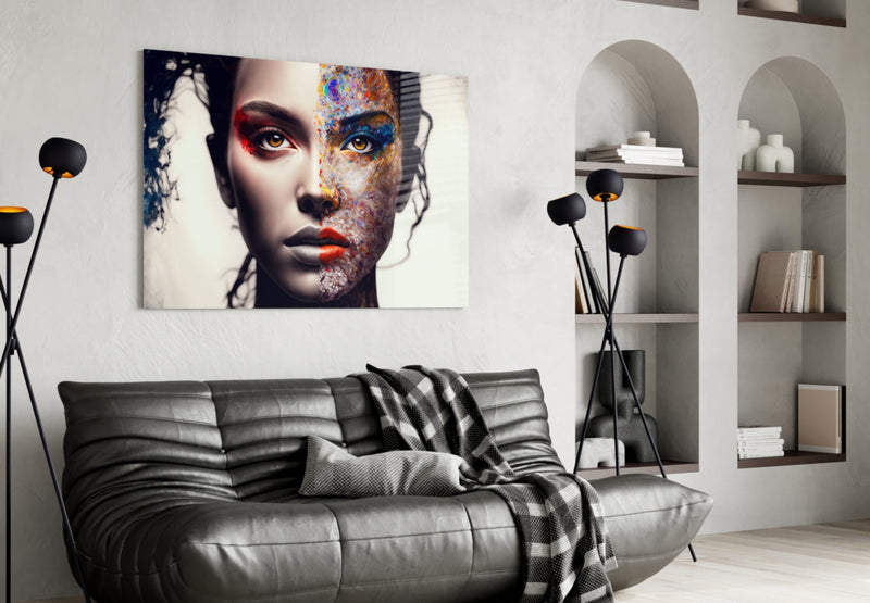 From Cartoon to Reality Glass Wall Art  || Designer Collection