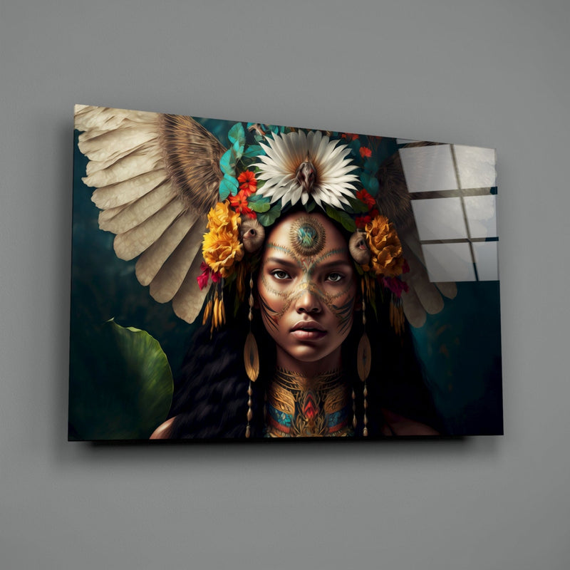 Beauty of the Clan Glass Wall Art  || Designer Collection