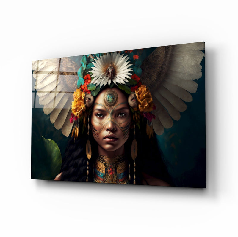 Beauty of the Clan Glass Wall Art  || Designer Collection