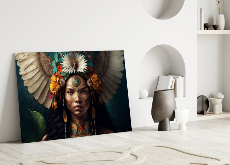 Beauty of the Clan Glass Wall Art  || Designer Collection