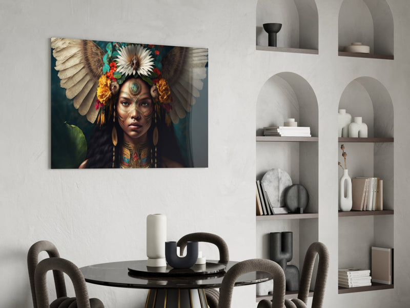 Beauty of the Clan Glass Wall Art  || Designer Collection