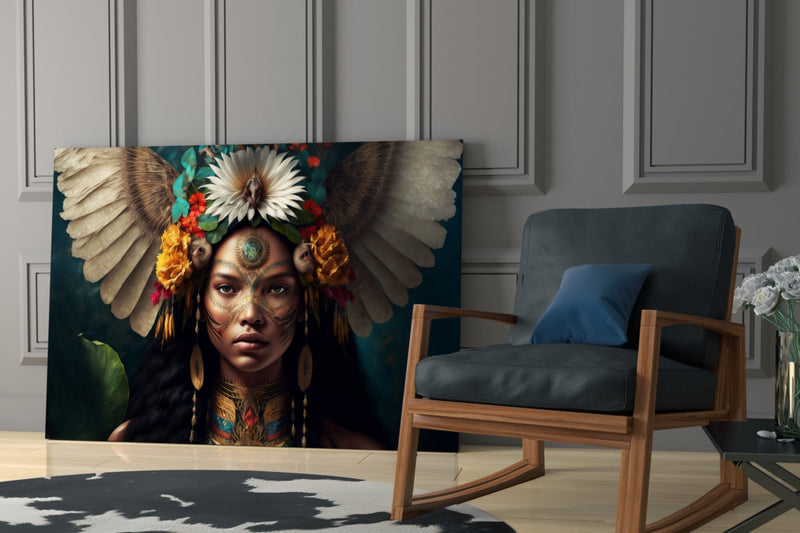 Beauty of the Clan Glass Wall Art  || Designer Collection