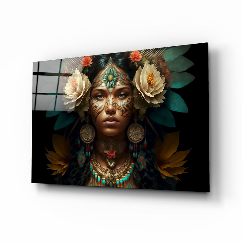 Beauty of the Clan Glass Wall Art  || Designer Collection