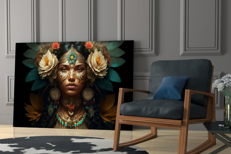 Beauty of the Clan Glass Wall Art  || Designer Collection