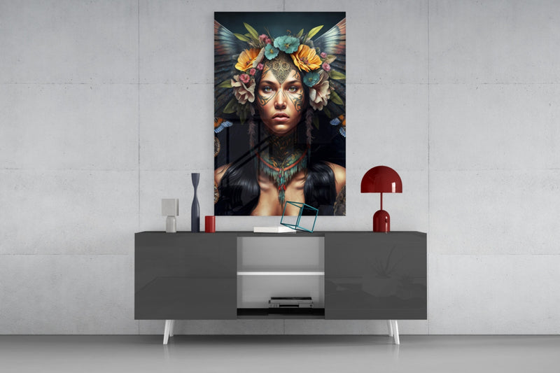 Warrior Beautiful Glass Wall Art  || Designers Collection