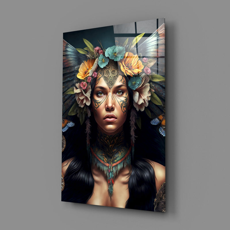 Warrior Beautiful Glass Wall Art  || Designers Collection