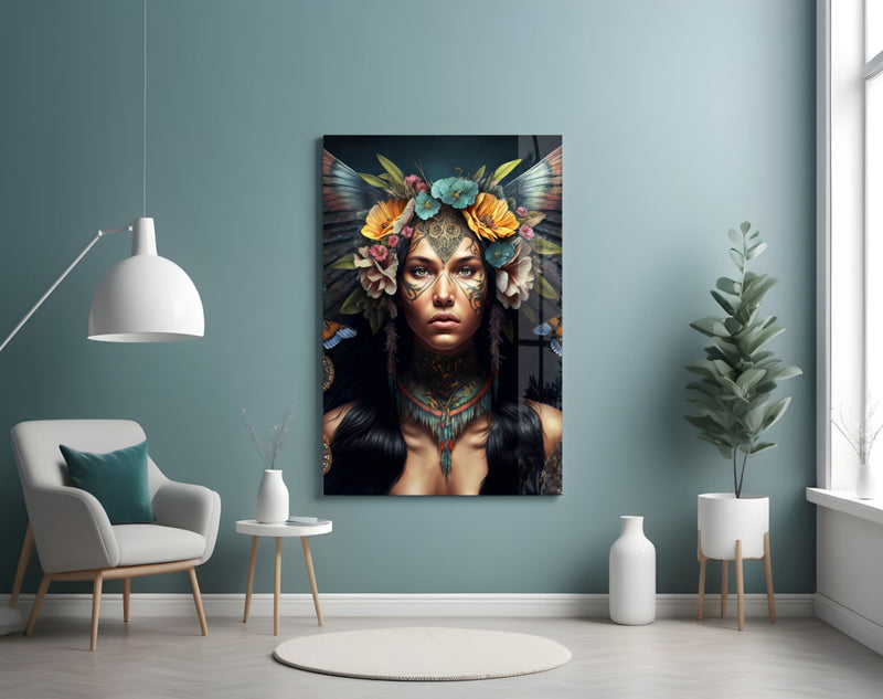 Warrior Beautiful Glass Wall Art  || Designers Collection