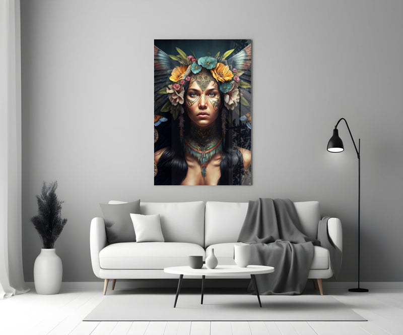 Warrior Beautiful Glass Wall Art  || Designers Collection