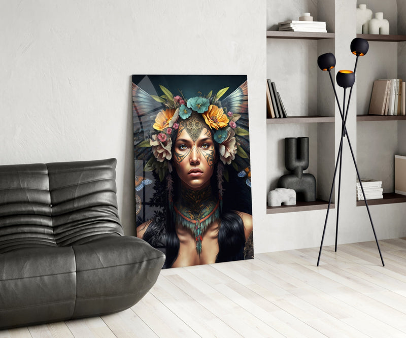 Warrior Beautiful Glass Wall Art  || Designers Collection