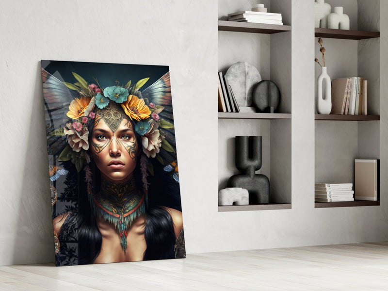 Warrior Beautiful Glass Wall Art  || Designers Collection