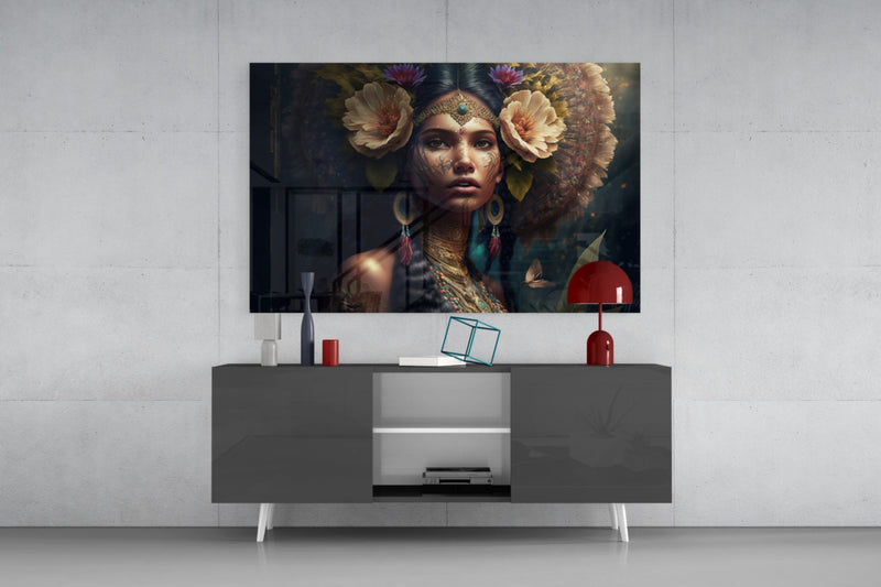 Flower Master Glass Wall Art  || Designer Collection