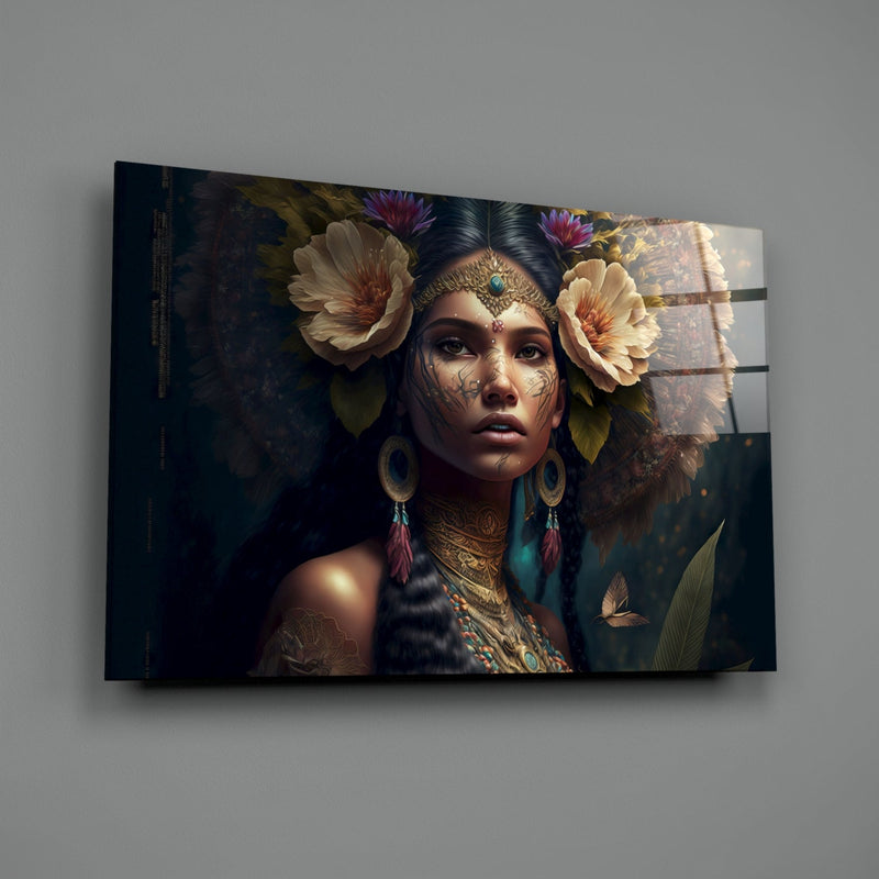 Flower Master Glass Wall Art  || Designer Collection