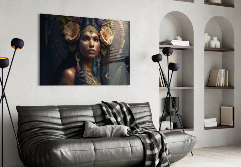 Flower Master Glass Wall Art  || Designer Collection