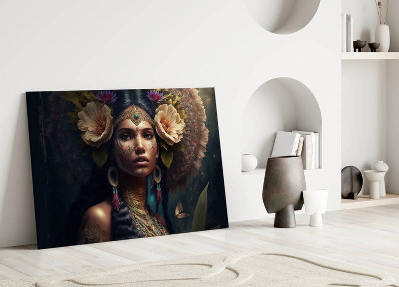 Flower Master Glass Wall Art  || Designer Collection