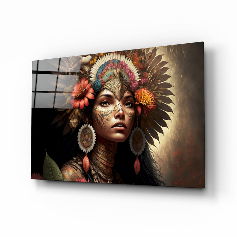 Beauty of the Clan Glass Wall Art  || Designer Collection