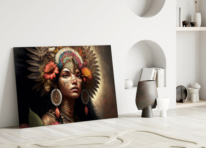 Beauty of the Clan Glass Wall Art  || Designer Collection