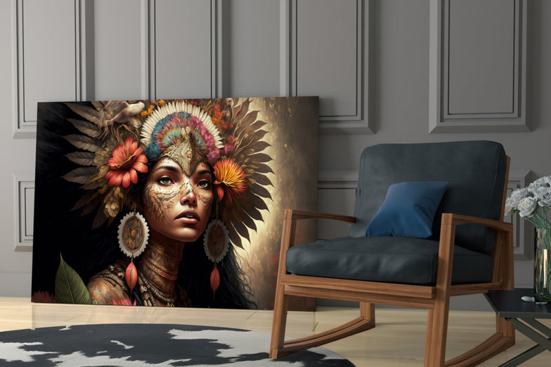 Beauty of the Clan Glass Wall Art  || Designer Collection