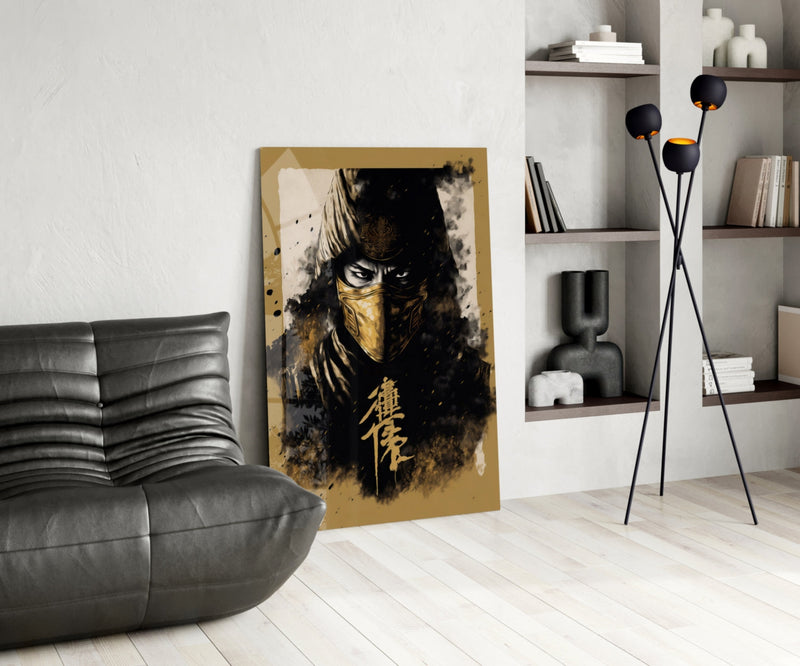 Master Fighter Glass Wall Art  || Designer Collection