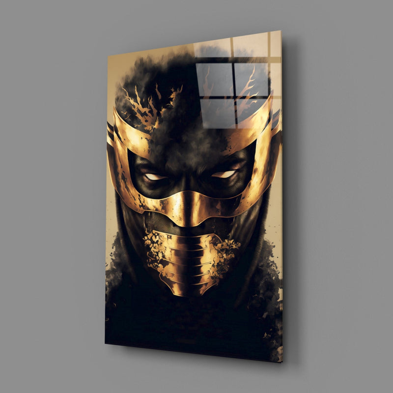 Masked Horror Glass Wall Art  || Designer Collection