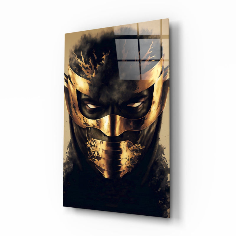 Masked Horror Glass Wall Art  || Designer Collection
