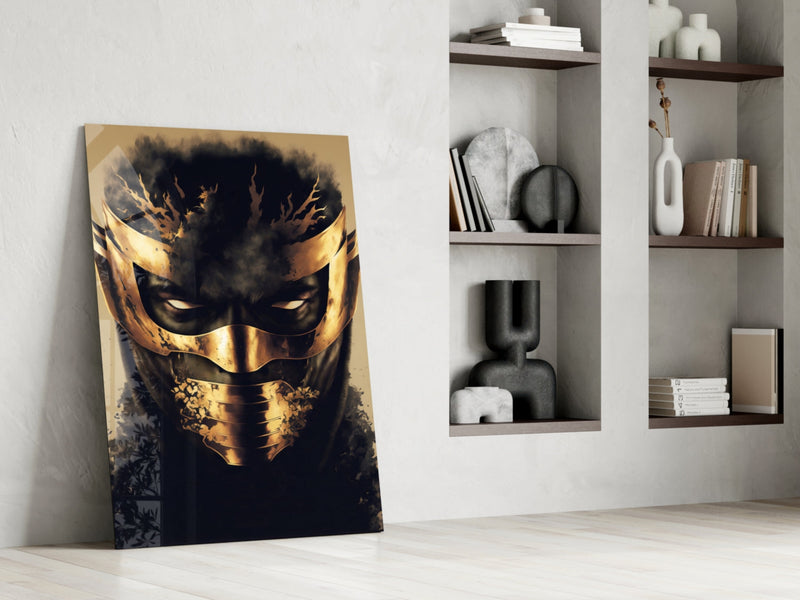Masked Horror Glass Wall Art  || Designer Collection