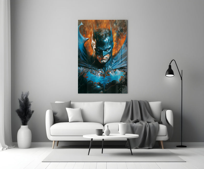 Bloody Batman Glass Wall Art  || Designer Collection