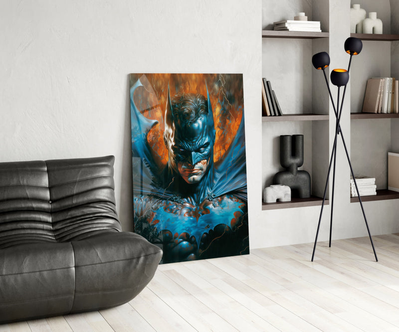 Bloody Batman Glass Wall Art  || Designer Collection