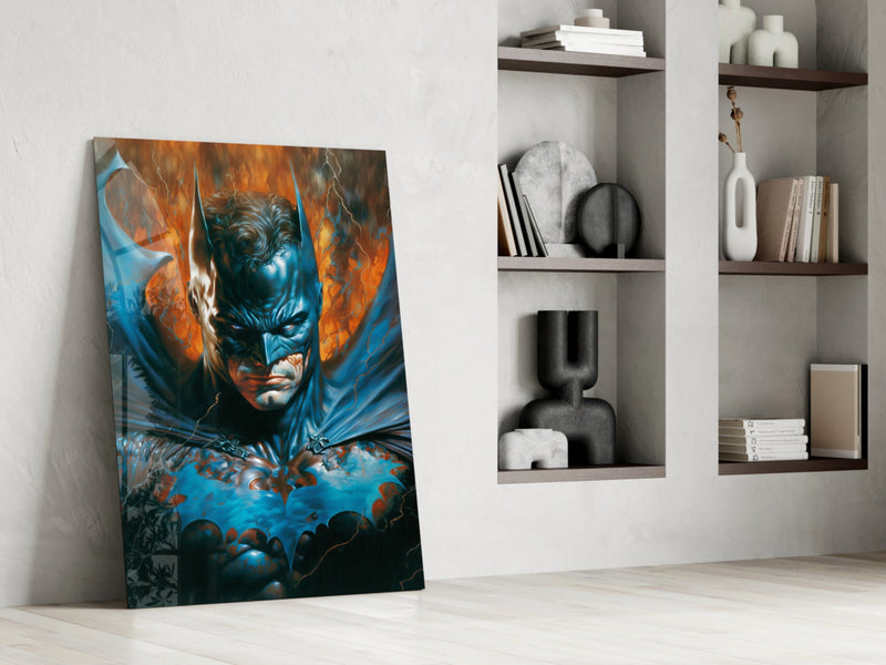 Bloody Batman Glass Wall Art  || Designer Collection