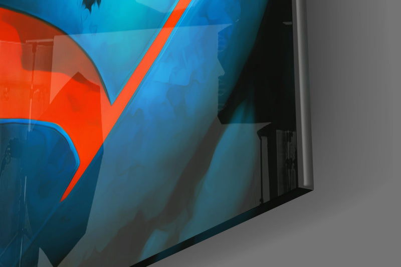 Bloody Superman Glass Wall Art  || Designer Collection