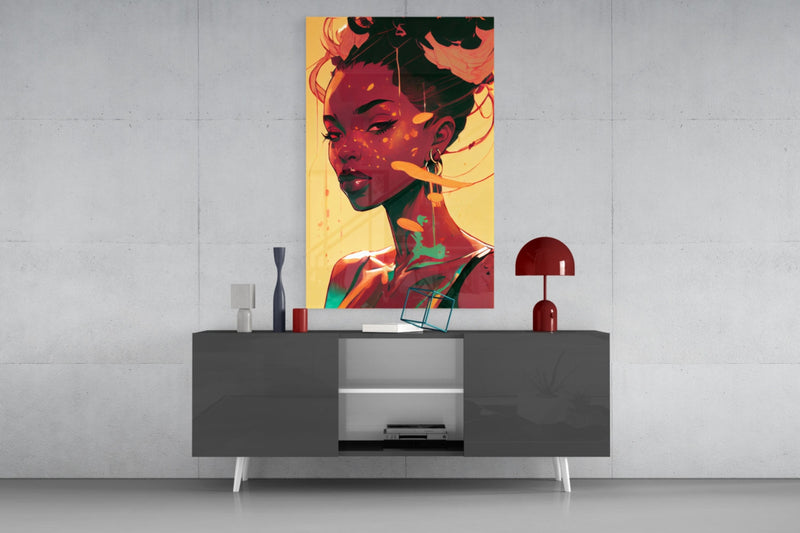 Schuh Glance Glass Wall Art  || Designer Collection