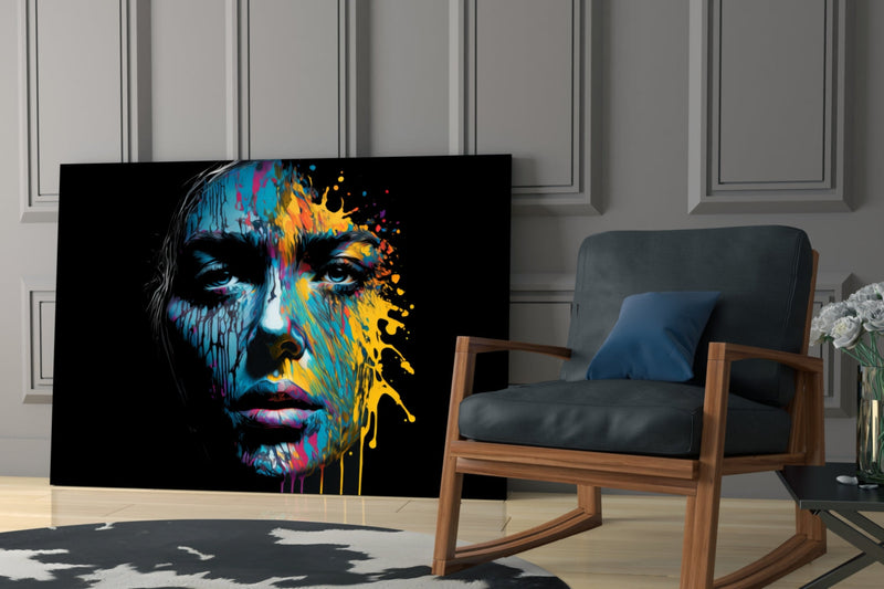 Beautiful Splash Glass Wall Art  || Designer Collection