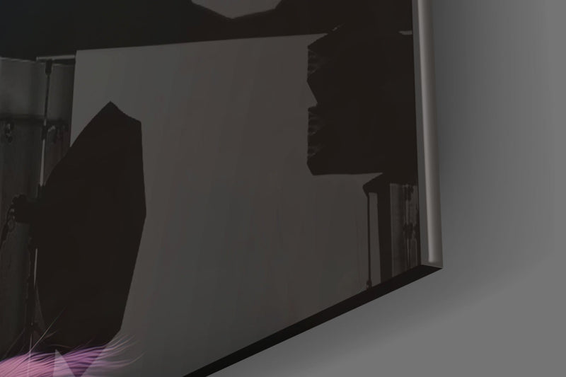 Space Dog Glass Wall Art  || Designer Collection