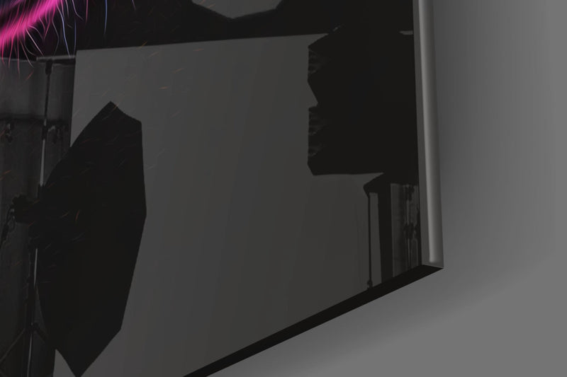 Space Dog Glass Wall Art  || Designer Collection